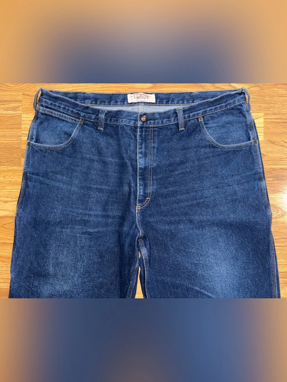 Vintage Big Mac Workwear Carpenter Jeans Men’s Size 44x28 Dark Wash Thick Heavy